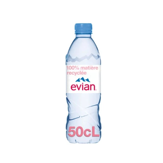 EAU MINERALE NATURELLE PLATE EVIAN 50CL