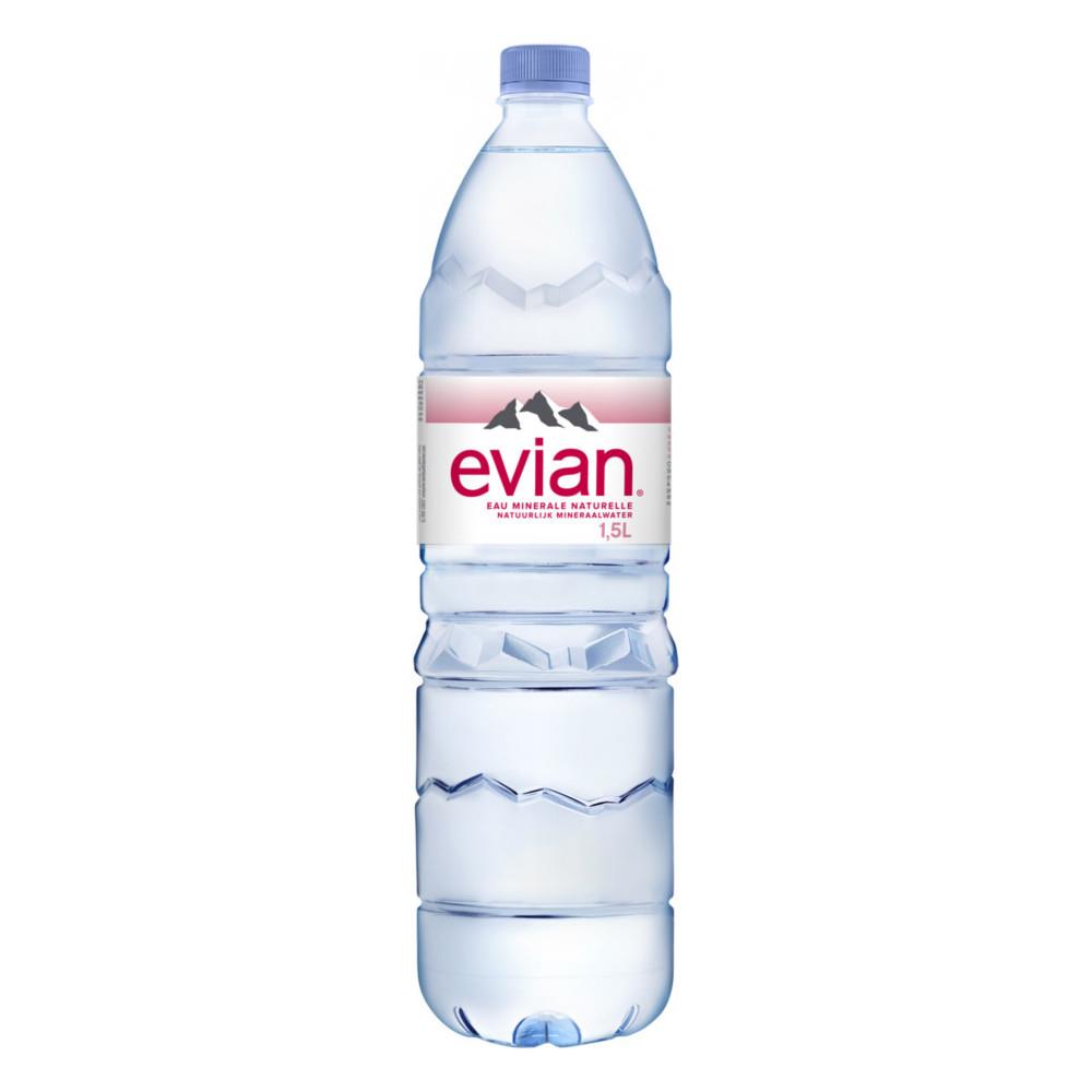 EAU MINERALE NATURELLE PLATE EVIAN 1L