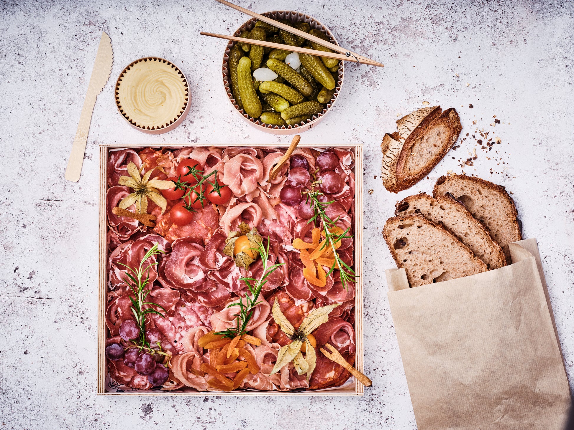 Caissettes de charcuteries fine