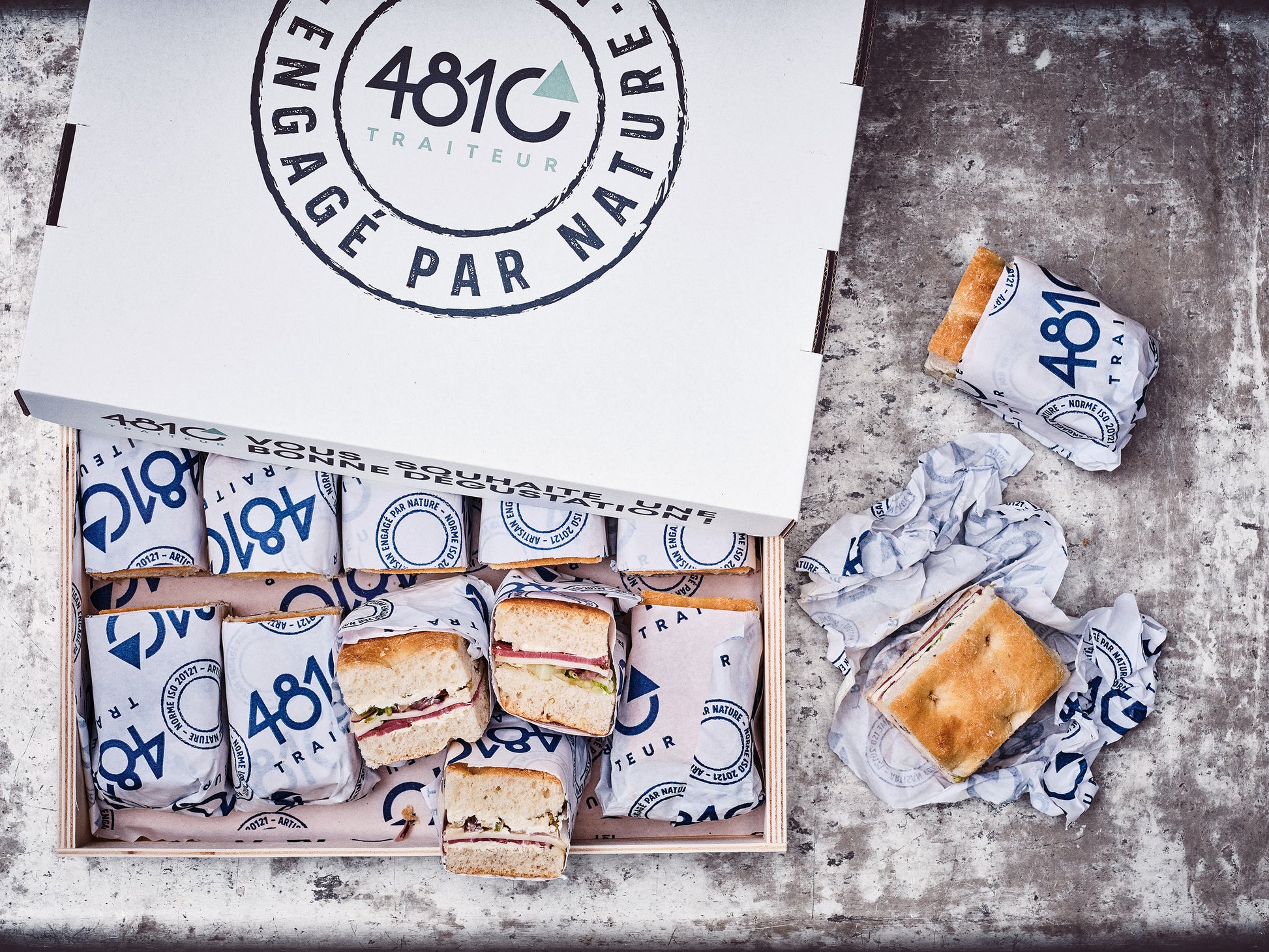 CAISSETTE GRAND FOCACCIA Gourmet Urbain