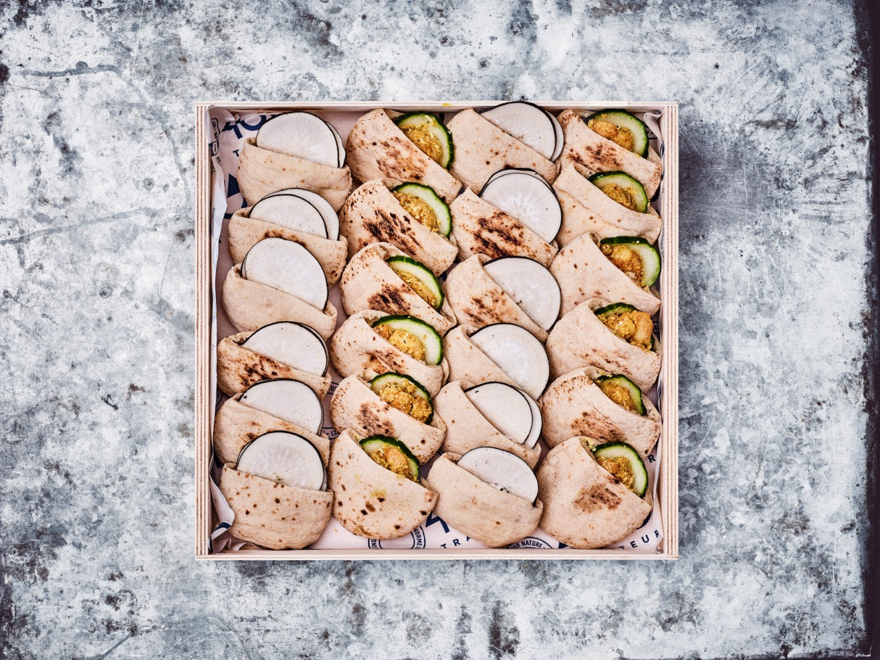 CAISSETTE MINI PITA (24 PIÈCES)
