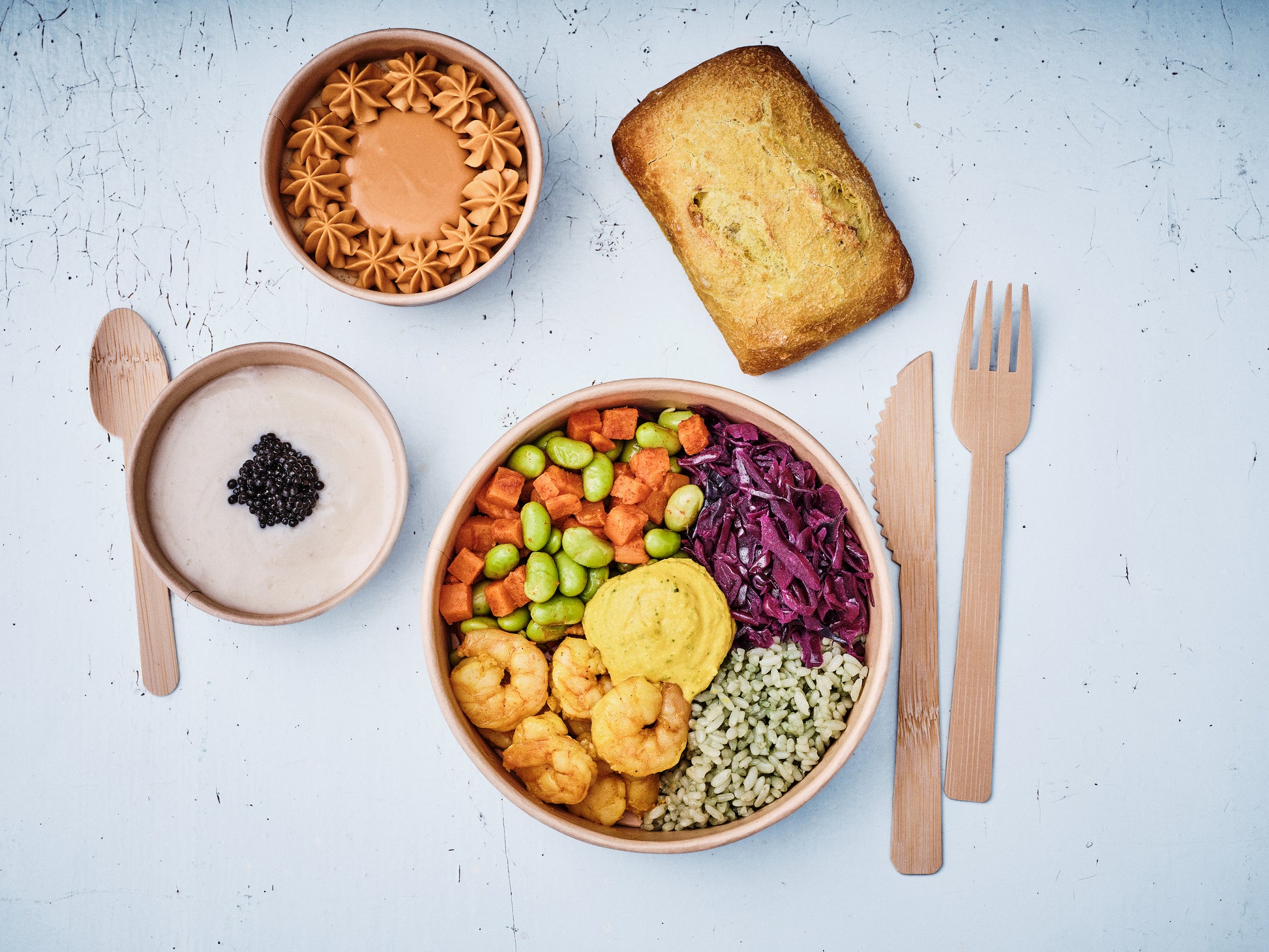 Le poke bowl aux crevettes