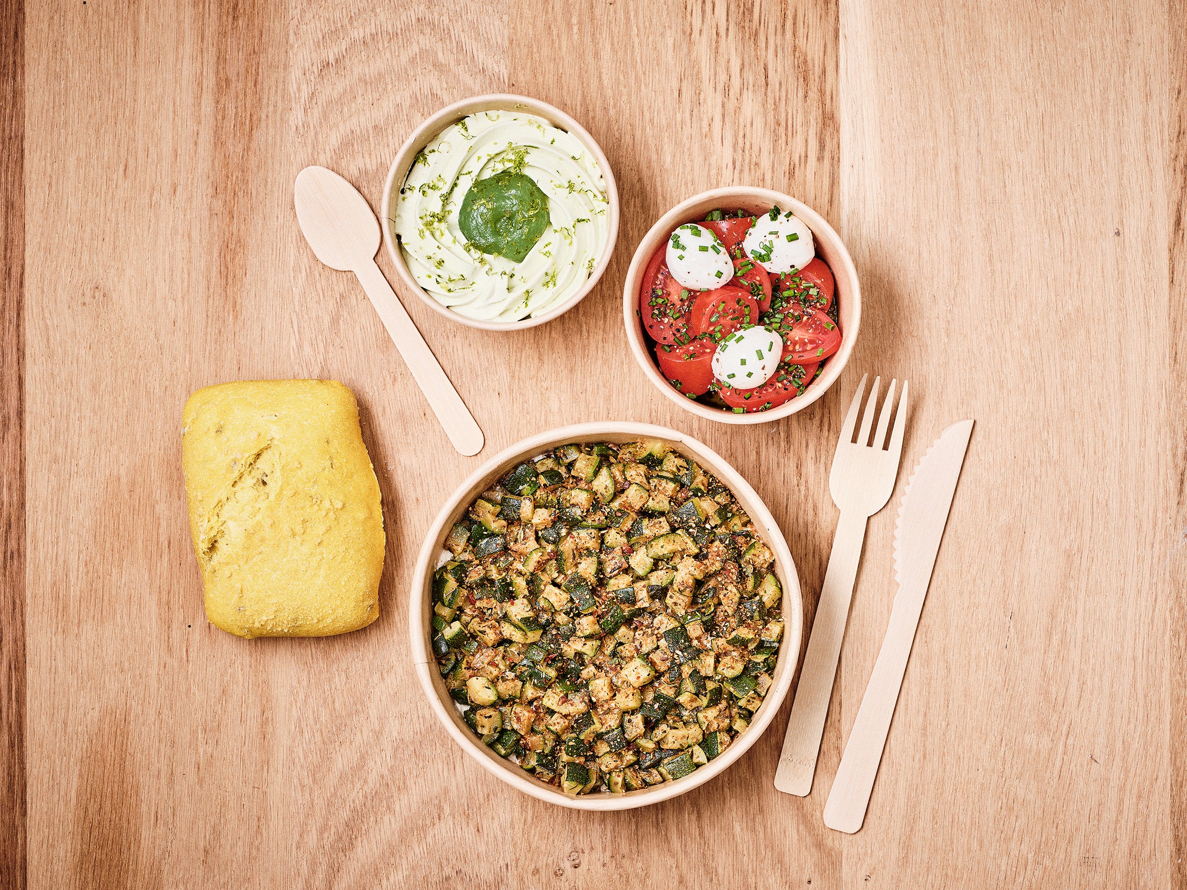 PETIT FARCI CABILLAUD ET COURGETTES RÔTIES