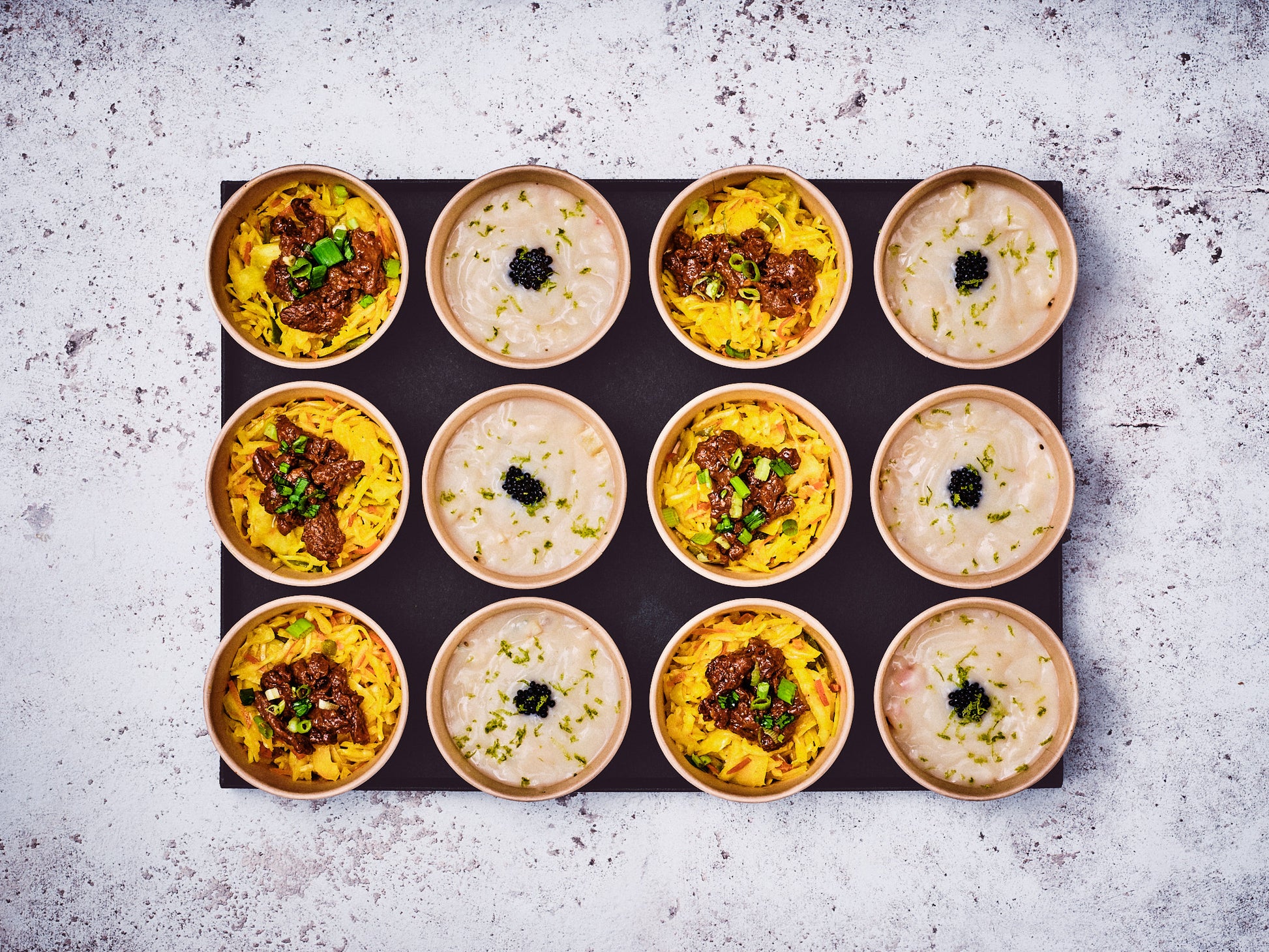 PLATEAU ACCORDS NOMADES 12 Salades individuelles