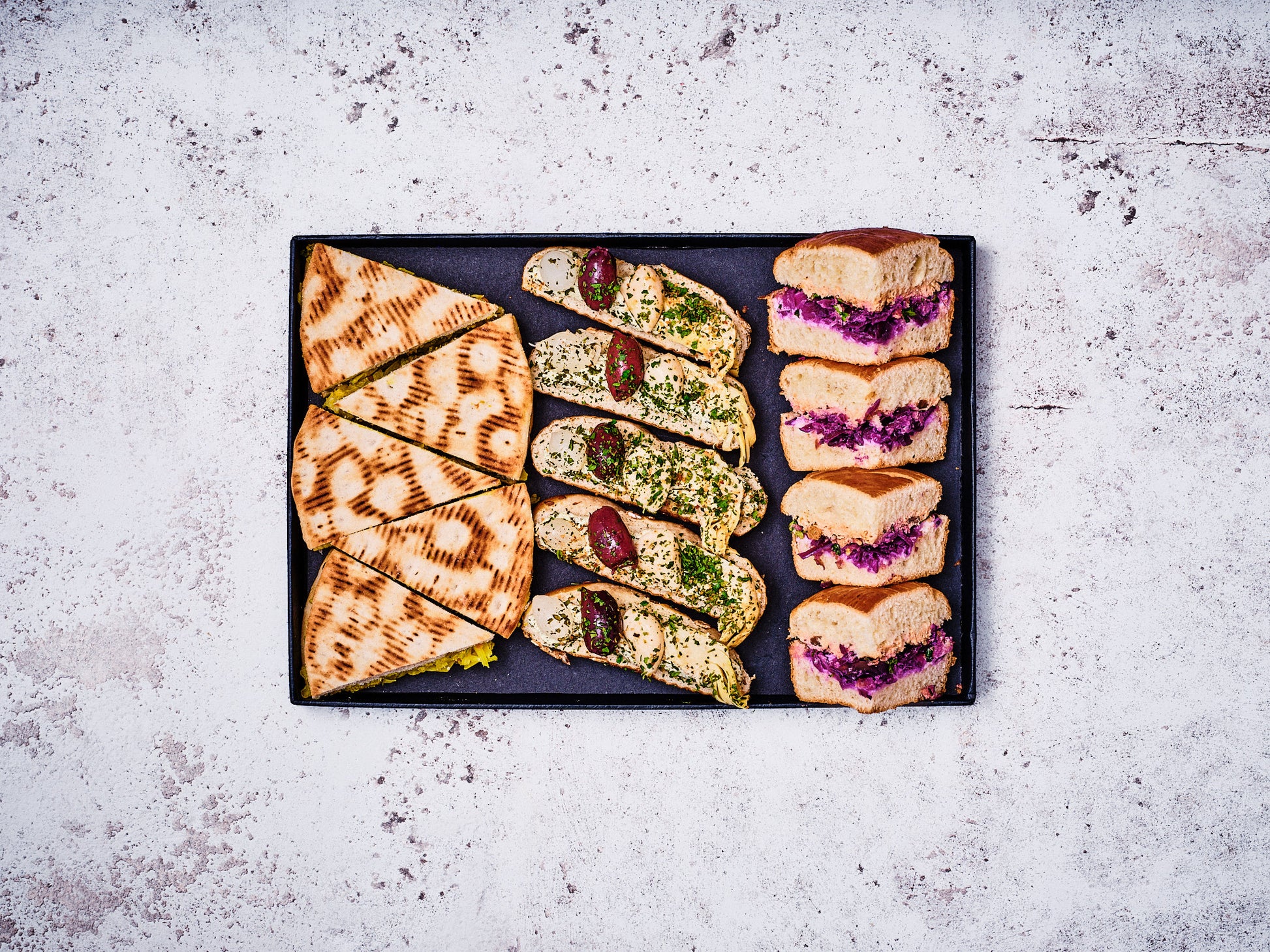 PLATEAU SANDWICHS VEGGIE MOOD 14 PIECES