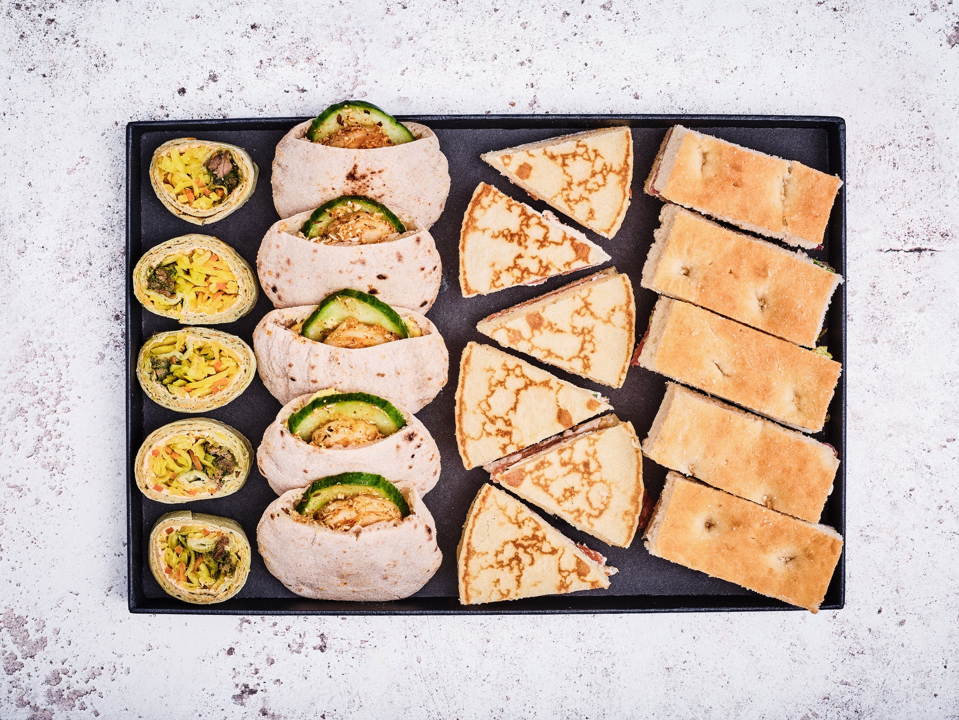 PLATEAU SANDWICHS MOSAÏQUE 21 PIECES