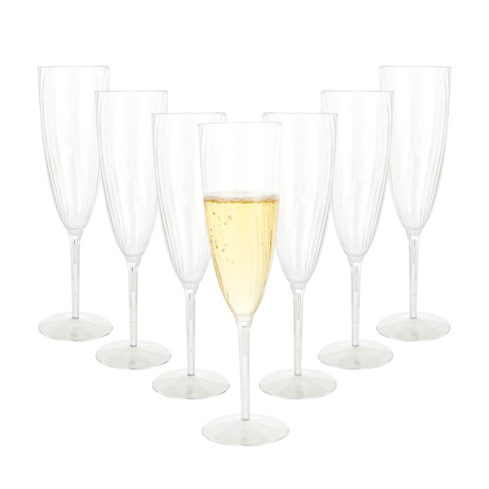 Lot de 10 Flutes Champagne  100% Recyclable